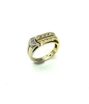 1/3 Ctw Diamond 2 Tone Ring