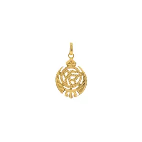 22K Gold Divine Om Kar Pendant