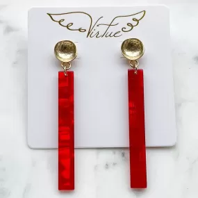 Acrylic Bar Earrings