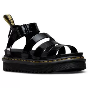 Blaire Black Patent Lamper Sandal