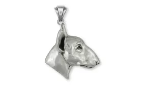 Bull Terrier Pendant Handmade Sterling Silver Dog Jewelry BU6-P