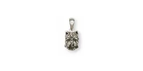 Cairn Terrier Pendant Jewelry Sterling Silver Handmade Dog Pendant CNWT27-P