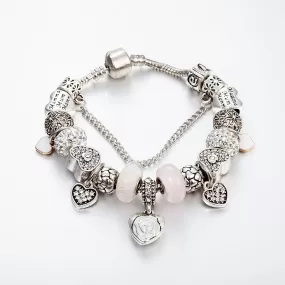 Crystal Enamel Beads Charm Beads Bracelet