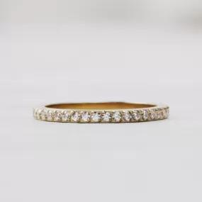 Gold Qudo Crystal Eternity Ring