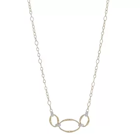 Marco Bicego Marrakech Onde 18K Yellow Gold and Diamond Half Collar Necklace