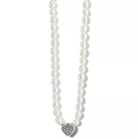 Meridian Zenith Heart Pearl Necklace