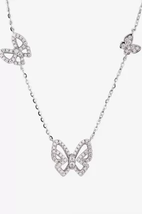 Moissanite Butterfly Shape Necklace