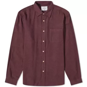 PORTUGUESE FLANNEL Teca Bordeaux Shirt