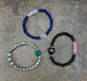 RBG Gemstone Stretch Bracelets