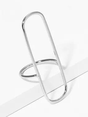 Rectangular Silver Ring