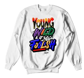 Retro 2 Multi Sweater - Young Wild - White