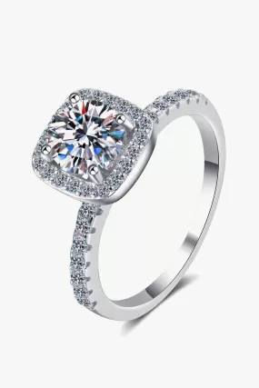 Square Moissanite 1 Ct Ring