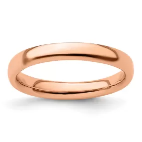 Stackable Expressions Pink-Plated Polished Ring in Sterling Silver