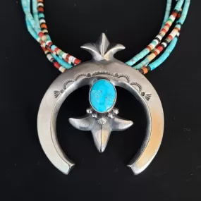 Tufa Cast Naja with Natural Kingman Turquoise