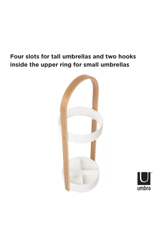 Umbra - Bellwood Umbrella Stand - White/natural