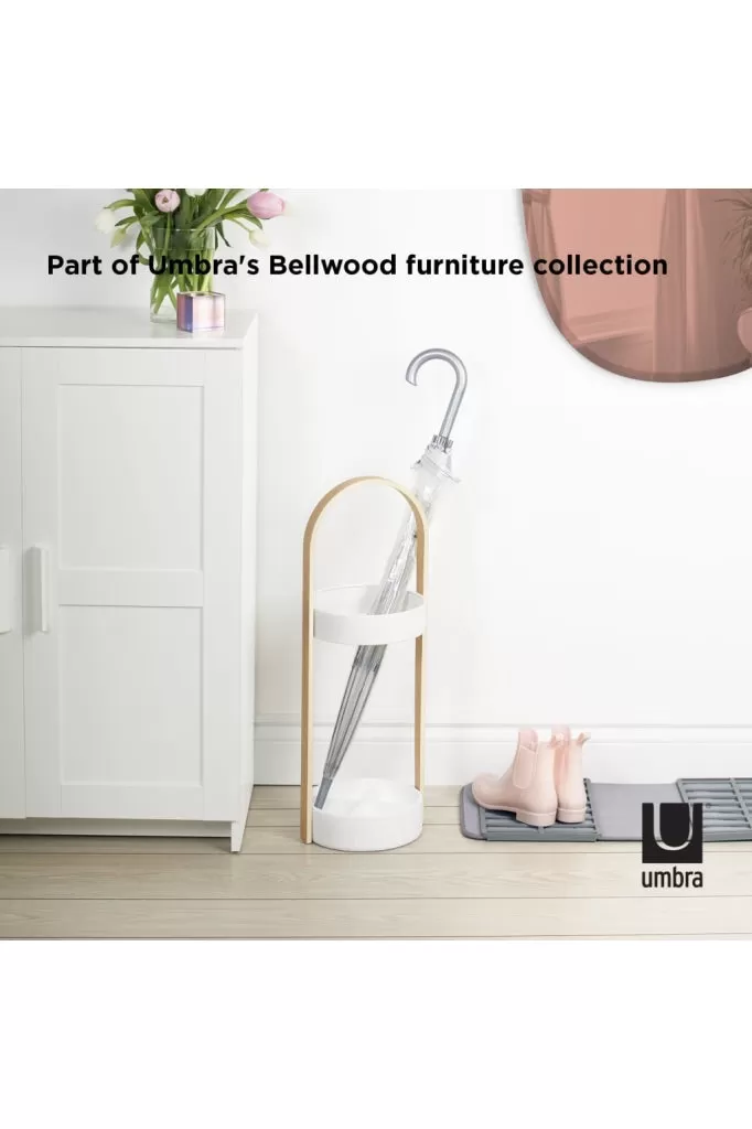 Umbra - Bellwood Umbrella Stand - White/natural