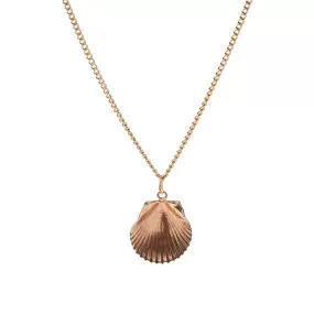 Vintage 14k Cockle Shell Pendant